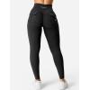 imageYEOREO CoreFlex Leggings with Pockets for Women Charm Scrunch Workout Leggings V Cross Waist Butt Lifting Gym Yoga PantsBlack