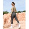 imageYEOREO CoreFlex Leggings with Pockets for Women Charm Scrunch Workout Leggings V Cross Waist Butt Lifting Gym Yoga PantsDark Grey