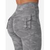 imageYEOREO CoreFlex Leggings with Pockets for Women Charm Scrunch Workout Leggings V Cross Waist Butt Lifting Gym Yoga PantsGrey Camo