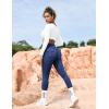 imageYEOREO CoreFlex Leggings with Pockets for Women Charm Scrunch Workout Leggings V Cross Waist Butt Lifting Gym Yoga PantsNavy