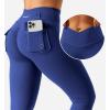 imageYEOREO CoreFlex Leggings with Pockets for Women Charm Scrunch Workout Leggings V Cross Waist Butt Lifting Gym Yoga PantsRoyal Blue
