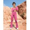 imageYEOREO Kyla Women Crop Top Long Sleeve Padded Sports Low Medium Impact Yoga Shirt WorkoutPink