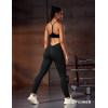 imageYEOREO Liz Scrunch Workout Leggings for Women High Waisted Butt Lifting V Back Waist Seamless Gym Yoga LeggingsBlack