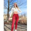 imageYEOREO Liz Scrunch Workout Leggings for Women High Waisted Butt Lifting V Back Waist Seamless Gym Yoga LeggingsBright Red