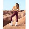 imageYEOREO Liz Scrunch Workout Leggings for Women High Waisted Butt Lifting V Back Waist Seamless Gym Yoga LeggingsBurgundy