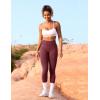 imageYEOREO Liz Scrunch Workout Leggings for Women High Waisted Butt Lifting V Back Waist Seamless Gym Yoga LeggingsBurgundy