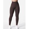 imageYEOREO Liz Scrunch Workout Leggings for Women High Waisted Butt Lifting V Back Waist Seamless Gym Yoga LeggingsChocolate