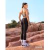imageYEOREO Liz Scrunch Workout Leggings for Women High Waisted Butt Lifting V Back Waist Seamless Gym Yoga LeggingsChocolate