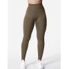 imageYEOREO Liz Scrunch Workout Leggings for Women High Waisted Butt Lifting V Back Waist Seamless Gym Yoga LeggingsCoffee