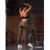 imageYEOREO Liz Scrunch Workout Leggings for Women High Waisted Butt Lifting V Back Waist Seamless Gym Yoga LeggingsCoffee