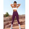 imageYEOREO Liz Scrunch Workout Leggings for Women High Waisted Butt Lifting V Back Waist Seamless Gym Yoga LeggingsGrape Purple