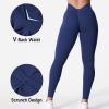 imageYEOREO Liz Scrunch Workout Leggings for Women High Waisted Butt Lifting V Back Waist Seamless Gym Yoga LeggingsIndigo