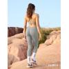 imageYEOREO Liz Scrunch Workout Leggings for Women High Waisted Butt Lifting V Back Waist Seamless Gym Yoga LeggingsLight Gray
