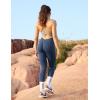 imageYEOREO Liz Scrunch Workout Leggings for Women High Waisted Butt Lifting V Back Waist Seamless Gym Yoga LeggingsNavy