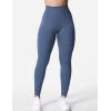 imageYEOREO Liz Scrunch Workout Leggings for Women High Waisted Butt Lifting V Back Waist Seamless Gym Yoga LeggingsNavy