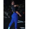 imageYEOREO Liz Scrunch Workout Leggings for Women High Waisted Butt Lifting V Back Waist Seamless Gym Yoga LeggingsRoyal Blue