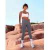 imageYEOREO Liz Scrunch Workout Leggings for Women High Waisted Butt Lifting V Back Waist Seamless Gym Yoga LeggingsTaupe