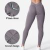 imageYEOREO Liz Scrunch Workout Leggings for Women High Waisted Butt Lifting V Back Waist Seamless Gym Yoga LeggingsTaupe