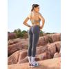 imageYEOREO Liz Scrunch Workout Leggings for Women High Waisted Butt Lifting V Back Waist Seamless Gym Yoga LeggingsTaupe