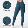 imageYEOREO Liz Scrunch Workout Leggings for Women High Waisted Butt Lifting V Back Waist Seamless Gym Yoga LeggingsTeal