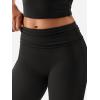 imageYEOREO Romola Women Yoga Pants Flare Leggings with Tummy Control High Waist Fold Over Bootcut Wide Legs Workout LeggingBlack