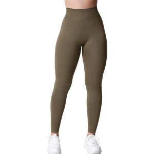 imageYEOREO Liz Scrunch Workout Leggings for Women High Waisted Butt Lifting V Back Waist Seamless Gym Yoga LeggingsCoffee