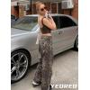 imageYEOREO Open Back Tank Tops for Women Chelseia Sexy Sleeveless Threaded SoftHue Backless Shirt Y2k Workout Going Out TopsCoffee