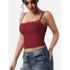 imageYEOREO Women Lace Tank Top Slim Fit Cami Sexy Sleeveless Y2K Going Out Camisoles Strap Basic TopsAnkela Red