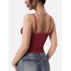 imageYEOREO Women Lace Tank Top Slim Fit Cami Sexy Sleeveless Y2K Going Out Camisoles Strap Basic TopsAnkela Red