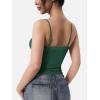 imageYEOREO Women Lace Tank Top Slim Fit Cami Sexy Sleeveless Y2K Going Out Camisoles Strap Basic TopsDark Green
