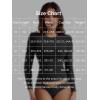 imageYEOREO Long Sleeve Shirts for Women y2k Tops Double Lined Basic Tee Crew Neck Going Out Sweeney Workout UndershirtBlack
