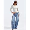 imageYEOREO Long Sleeve Shirts for Women y2k Tops Double Lined Basic Tee Crew Neck Going Out Sweeney Workout UndershirtWhite