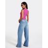 imageYEOREO Women Basic Mock Neck Workout Crop Top Sleeveless Double Lined Tank Tee Slim Fitted Ruched Going Out CamisolePink