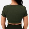 imageYEOREO Amplify Seamless Short Sleeve Womens Crop Top Gym Yoga Tops Workout Shirts Tee