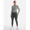 imageYEOREO CoreFlex Womens Workout Jackets Cropped Zip Up Athletic Jackets Arsene Slim Fit Yoga Running Tops with Thumb HolesLight Gray