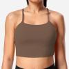 imageYEOREO Sports Bra for Women Workout Padded Sports Bra Adore Longline Yoga Tank Top Fitness Strappy Crop Cami Tank