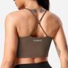 imageYEOREO Sports Bra for Women Workout Padded Sports Bra Adore Longline Yoga Tank Top Fitness Strappy Crop Cami Tank
