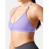 imageYEOREO Workout Sports Bras for Women Padded Strappy Open Back Gym Bra Light Impact Criss Cross Yoga Crop TopLight Purple