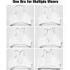 imageYEOREO Workout Sports Bras for Women Padded Strappy Open Back Gym Bra Light Impact Criss Cross Yoga Crop TopWhite