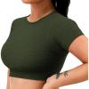 imageYEOREO Amplify Seamless Short Sleeve Womens Crop Top Gym Yoga Tops Workout Shirts Tee