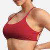 imageYEOREO Pearl Womens Sports Bra Strappy Criss Cross Back Bra Backless Removable Padded Yoga Crop Top1 Chili Red