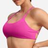 imageYEOREO Pearl Womens Sports Bra Strappy Criss Cross Back Bra Backless Removable Padded Yoga Crop Top1 Rose Pink