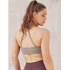 imageYEOREO Sports Bras for Women Open Back Workout Gym Bra Padded Medium Impact Yoga Tops with Ajustable Back StrapsMinky