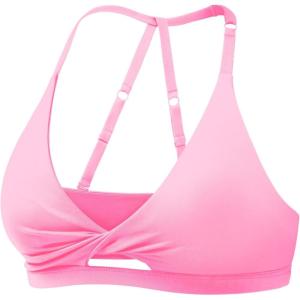 imageYEOREO Sports Bras for Women Open Back Workout Gym Bra Padded Medium Impact Yoga Tops with Ajustable Back StrapsCandy Pink