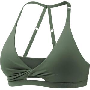 imageYEOREO Sports Bras for Women Open Back Workout Gym Bra Padded Medium Impact Yoga Tops with Ajustable Back StrapsDark Green