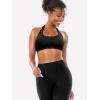 imageYEOREO SoftHue Women Halter Sports Bra Workout Seamless Padded Basic Bra Open Back Yoga Gym Crop TopDark