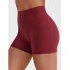imageYEOREO Women Gym Shorts Workout High Waist Hidden Scrunch Butt Lifting Tummy Control 45quot Yoga Impact ShortsAnkela Red