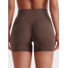 imageYEOREO Women Gym Shorts Workout High Waist Hidden Scrunch Butt Lifting Tummy Control 45quot Yoga Impact ShortsChocolate