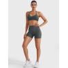 imageYEOREO Women Gym Shorts Workout High Waist Hidden Scrunch Butt Lifting Tummy Control 45quot Yoga Impact ShortsCoal