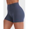 imageYEOREO Women Gym Shorts Workout High Waist Hidden Scrunch Butt Lifting Tummy Control 45quot Yoga Impact ShortsNavy Blue